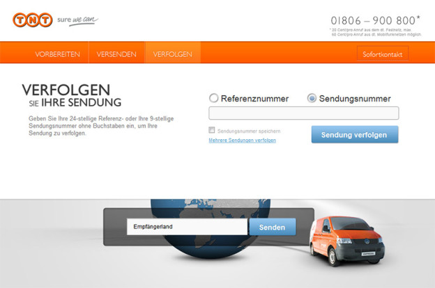 TNT Tracking ️ Jetzt Sendung verfolgen | PAKET.net