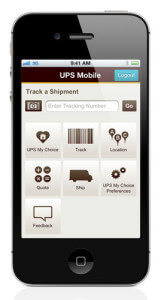 Die offizielle iPhone App von UPS.com