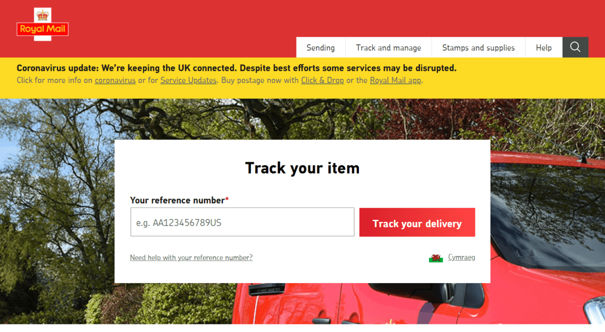 Royal Mail Tracking